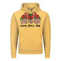 Vintage Mustard chingona every damn day Vintage Hoodie - MaliasSmallBusiness