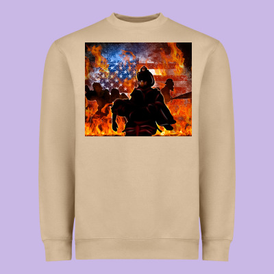 Western Firefighters Heavyweight Sweatshirt Designed By Maliassmallbusiness