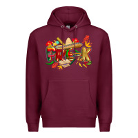 Burgundy cinco de mayo pre k Premium Hoodie - CowGirlArtShop