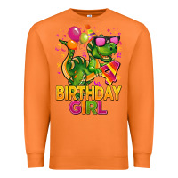 Carrot 4th birthday girl t rex pink Premium Sweatshirt - CowGirlArtShop