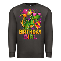 Smoke 4th birthday girl t rex pink Premium Sweatshirt - CowGirlArtShop