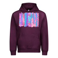 Mauve Wine Pink Easter Brushstrokes Urban Hoodie - BundleAndBundleShop