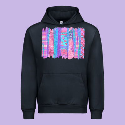 Pink Easter Brushstrokes Urban Hoodie Designed By Bundleandbundleshop
