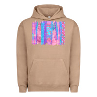 Pigment Burro Pink Easter Brushstrokes Urban Hoodie - BundleAndBundleShop