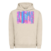 Pigment French Oak Pink Easter Brushstrokes Urban Hoodie - BundleAndBundleShop
