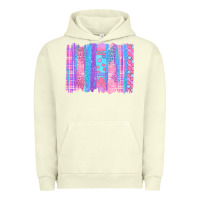 Pigment Pistachio Pink Easter Brushstrokes Urban Hoodie - BundleAndBundleShop