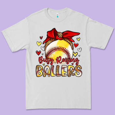 Busy Raising Ballers Premium Tee Designed By Artiststas