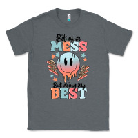 Charcoal Heather bit of a mess but doing my best Classic Tee - MaliasSmallBusiness