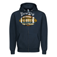 Navy Game Day Vibes Zipper Hoodie - Bettercallsaul