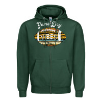 Sports Green Game Day Vibes Zipper Hoodie - Bettercallsaul