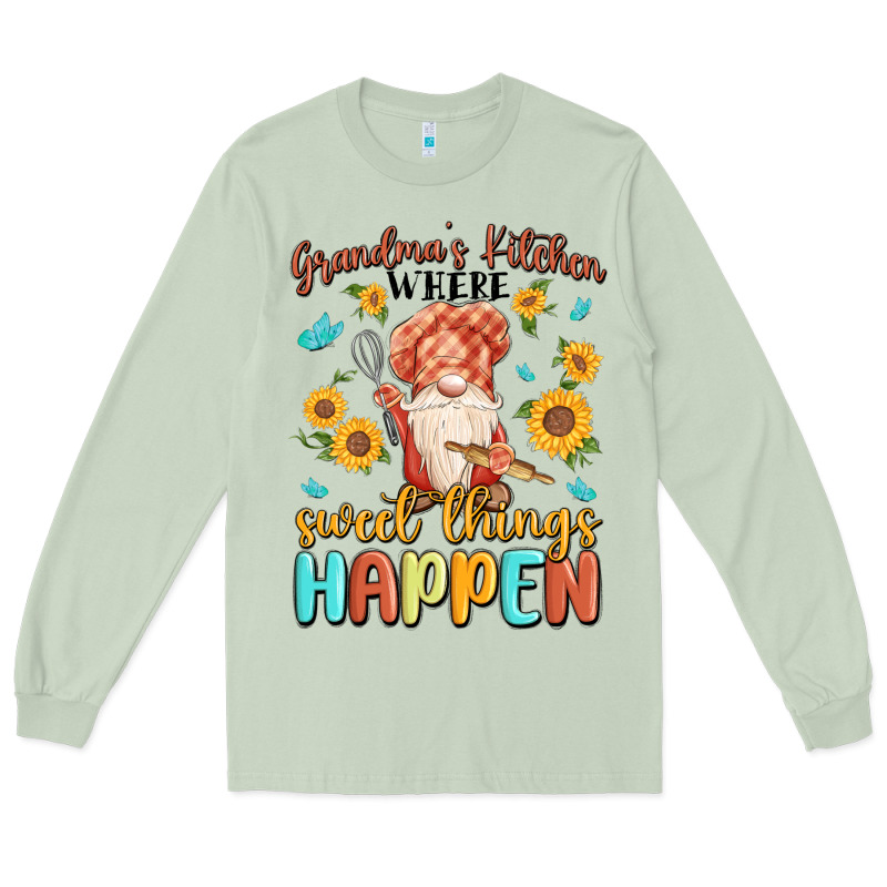 Grandma's Kitchen Where Sweet Things Happen Long Sleeve Tee by MaliasSmallBusiness | Teevron