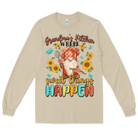 Mushroom grandma's kitchen where sweet things happen Long Sleeve Tee - MaliasSmallBusiness