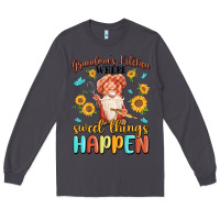 Smoke grandma's kitchen where sweet things happen Long Sleeve Tee - MaliasSmallBusiness