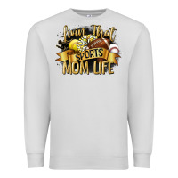 Dove Grey livin that sports mom life Premium Sweatshirt - CowGirlArtShop