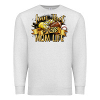 Oatmeal Heather livin that sports mom life Premium Sweatshirt - CowGirlArtShop