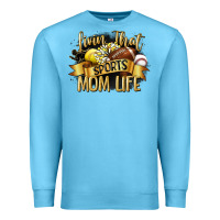 Ocean Blue livin that sports mom life Premium Sweatshirt - CowGirlArtShop