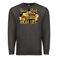 Smoke livin that sports mom life Premium Sweatshirt - CowGirlArtShop