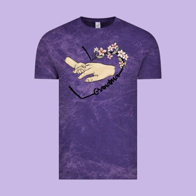Personalized Grandma Vintage Tee Designed By Maliassmallbusiness