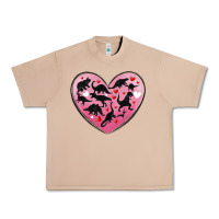 Burro dinosaur valentine heart Urban Heavy Tee - MaliasSmallBusiness