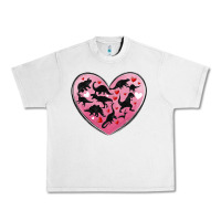 Lunar Rock dinosaur valentine heart Urban Heavy Tee - MaliasSmallBusiness