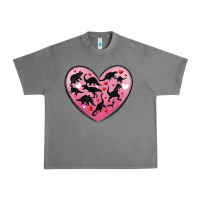 Tornado dinosaur valentine heart Urban Heavy Tee - MaliasSmallBusiness