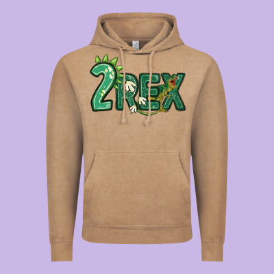Two Rex Vintage Hoodie Designed By Maliassmallbusiness