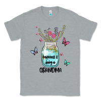 Heather Grey grandma preview costom name Classic Tee - MaliasSmallBusiness