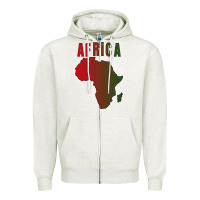Oatmeal Heather Africa Zipper Hoodie - Bettercallsaul