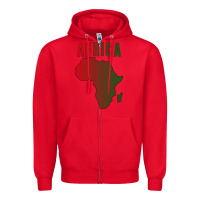 Red Africa Zipper Hoodie - Bettercallsaul