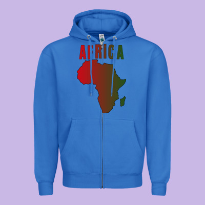 Africa Zipper Hoodie Designed By Bettercallsaul