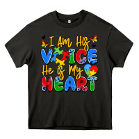 Asphalt i am his voice he is my heart Heavy Core Tee - JahusDesignShop