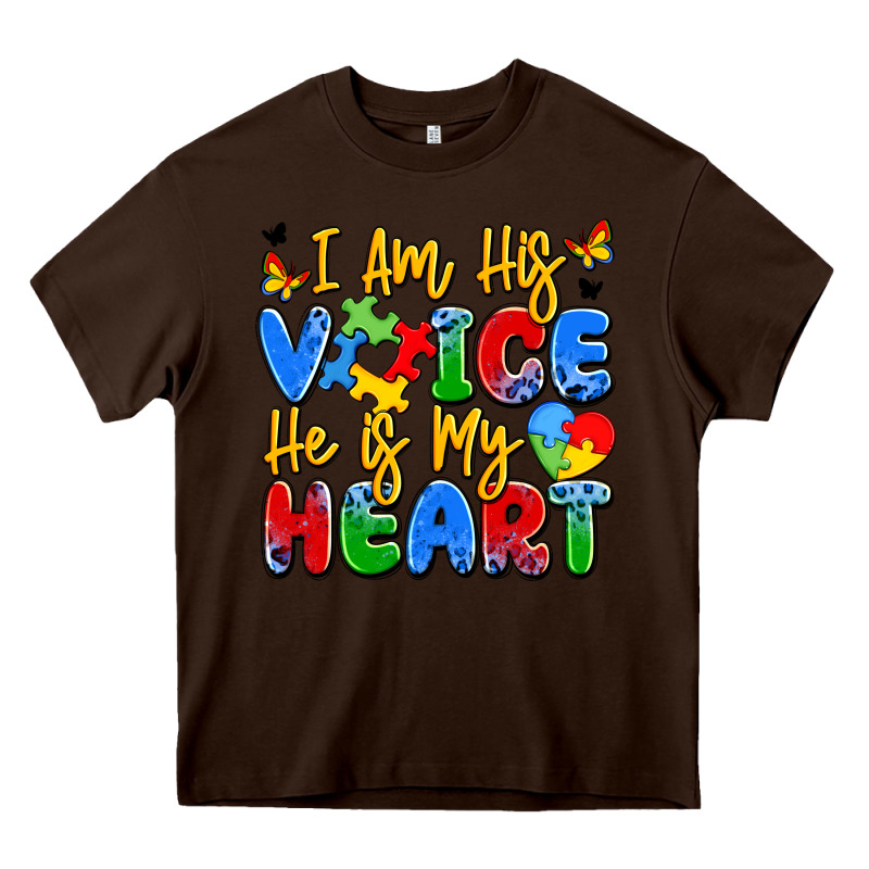 I Am His Voice He Is My Heart Heavy Core Tee by JahusDesignShop | Teevron