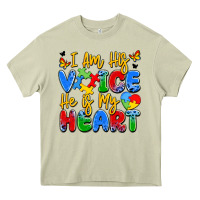 Mossy i am his voice he is my heart Heavy Core Tee - JahusDesignShop