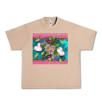 Burro v.d flowers and hearts Urban Heavy Tee - AdoDesignShop