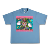 Pebble Blue v.d flowers and hearts Urban Heavy Tee - AdoDesignShop