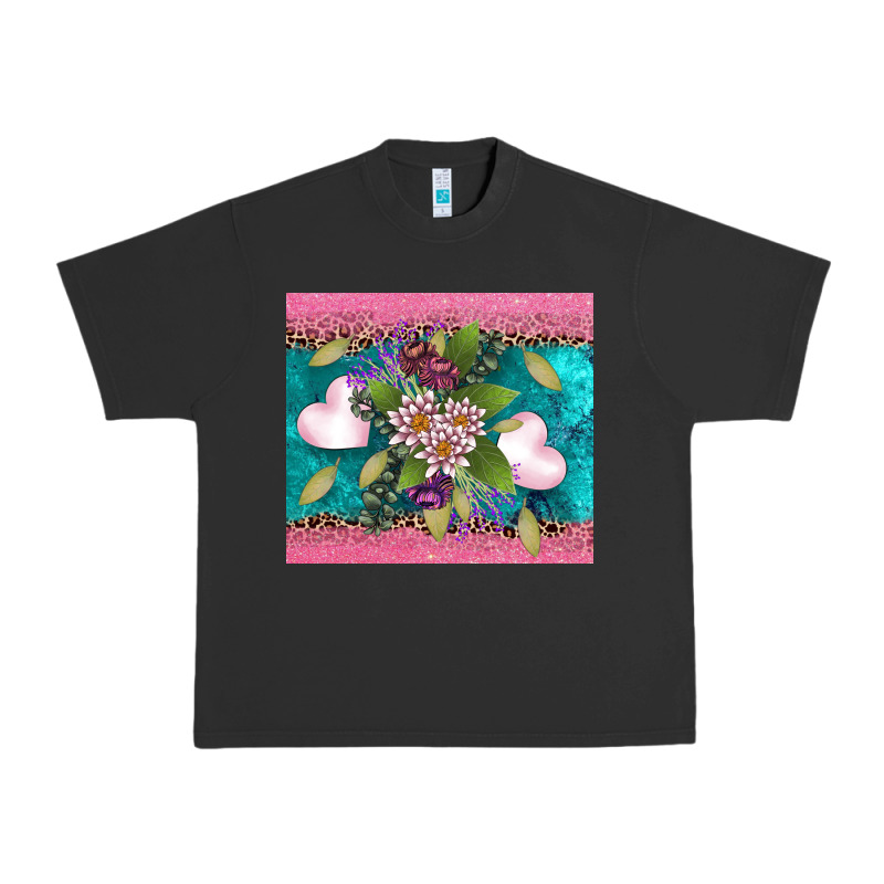 V.d Flowers And Hearts Urban Heavy Tee by AdoDesignShop | Teevron