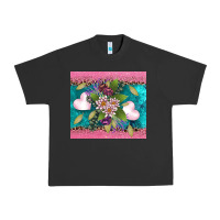 Pigment Black v.d flowers and hearts Urban Heavy Tee - AdoDesignShop