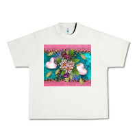 Pistachio v.d flowers and hearts Urban Heavy Tee - AdoDesignShop