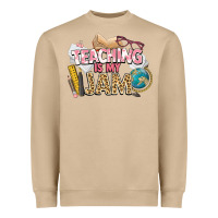 Teaching Is My Jam Teacher School Heavyweight Sweatshirt | Teevron