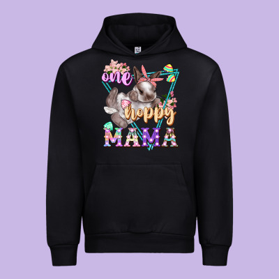 One Hoppy Mama Urban Hoodie Designed By Fadigitalartstudio