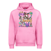 Fuchsia Pink one hoppy mama Urban Hoodie - FaDigitalArtStudio