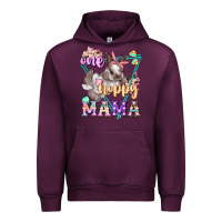 Mauve Wine one hoppy mama Urban Hoodie - FaDigitalArtStudio