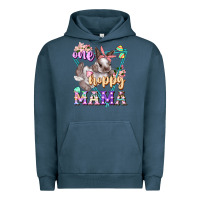 Pigment Midnight Navy one hoppy mama Urban Hoodie - FaDigitalArtStudio