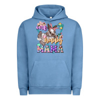 Pigment Pebble Blue one hoppy mama Urban Hoodie - FaDigitalArtStudio