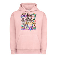 Pigment Salmon one hoppy mama Urban Hoodie - FaDigitalArtStudio