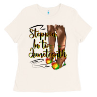 Bone steppin' in to juneteenth heels Ladies Tee - HRA Design Shop