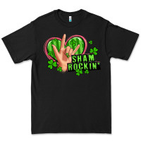 Black shamrockin' rock n roll female hand Premium Tee - Artiststas