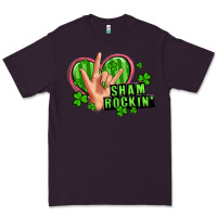 Plum shamrockin' rock n roll female hand Premium Tee - Artiststas