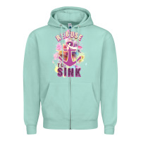 Seafoam Rebuse To Sink Zipper Hoodie - Bettercallsaul