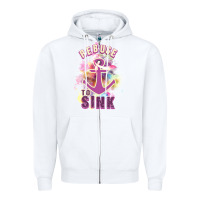 White Rebuse To Sink Zipper Hoodie - Bettercallsaul